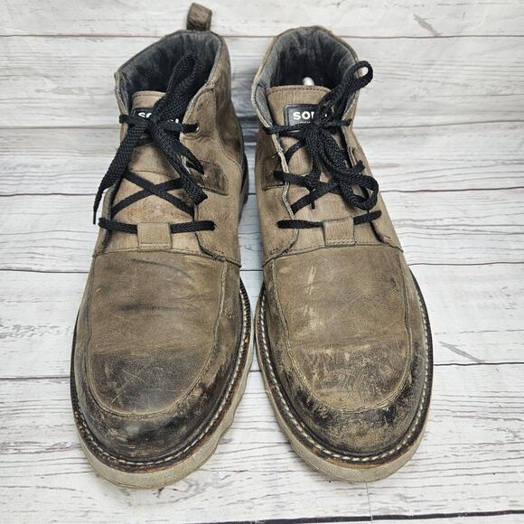 Sorel Mad Desert Men’s Lace Up Round Toe Chukka Boots Casual Brown Leather Sz 11 main image 5